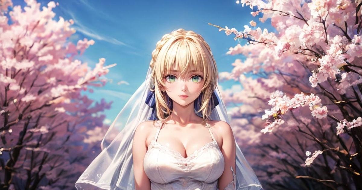 女の子 Saber Wedding Redddのイラスト Pixiv 9834