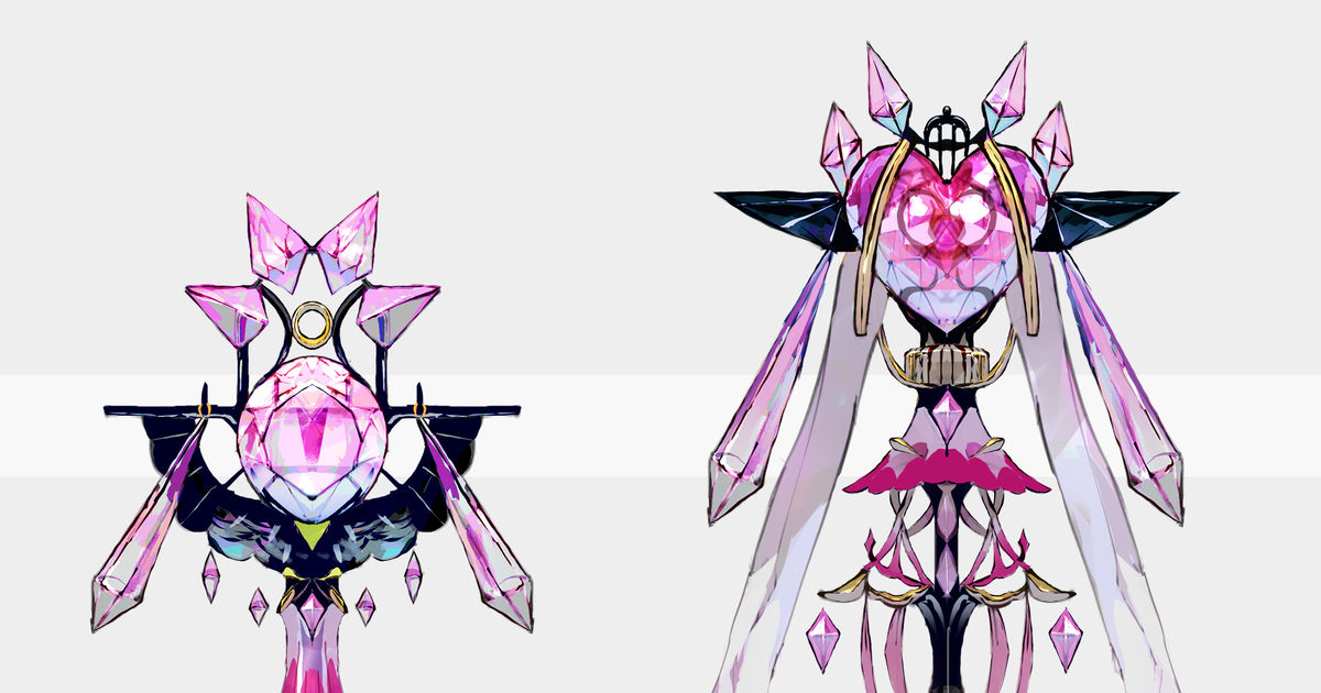 Diancie, Mega Diancie, Pokémon X and Y / ディアンシー・メガディアンシーモチーフの武器（ポケモン） -  pixiv