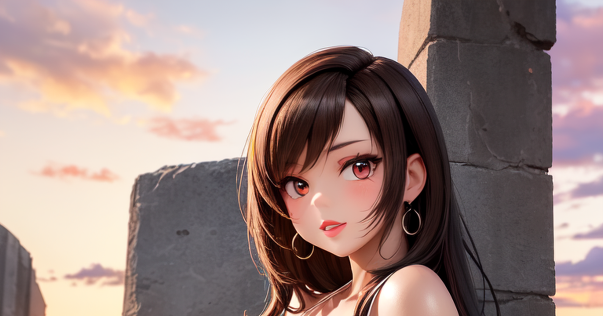 Tifa Lockhart, tifa, first-rate breasts / しばらくはこの絵柄