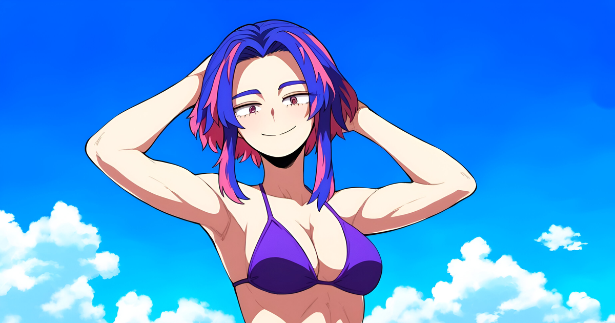 NovelAI anime My Hero Academia CF Lady Nagant Bikini pixiv