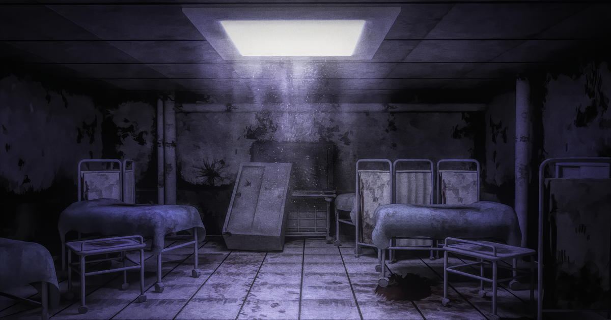 レンダリング 無料背景 廃墟病院 アキ二号機のイラスト Pixiv