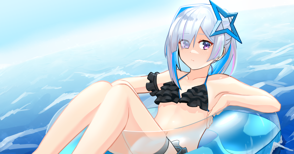 Kanata Amane Hololive swimsuit Summer Kanata pixiv