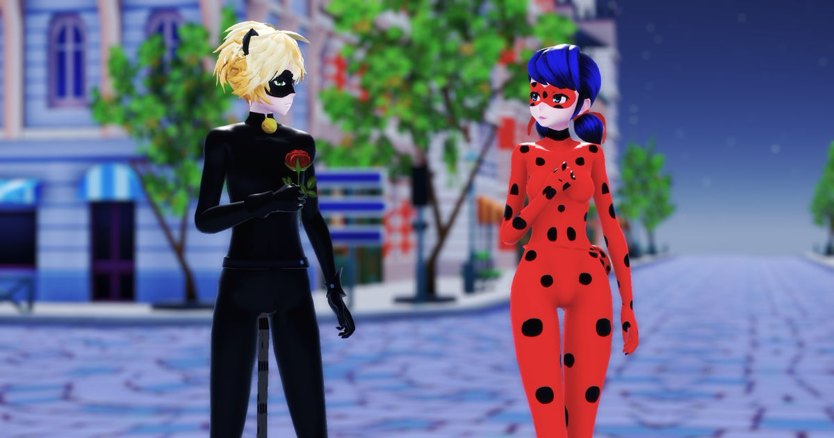 miku miku dance, ladybug, kawaii / MMD Ladybug Confession+VIDEO - pixiv