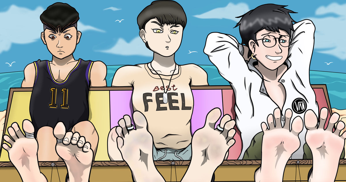 Tickle Feet Tickle 海滩乐时光 Beach Stocks Fun Time Pixiv 2474