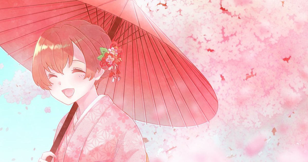 女の子 桜が綺麗ですね み のイラスト Pixiv