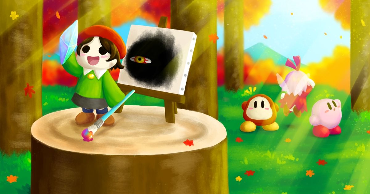 Kirby, Kirby 64: The Crystal Shards, Adeleine / Search for crystal in  autumn - pixiv
