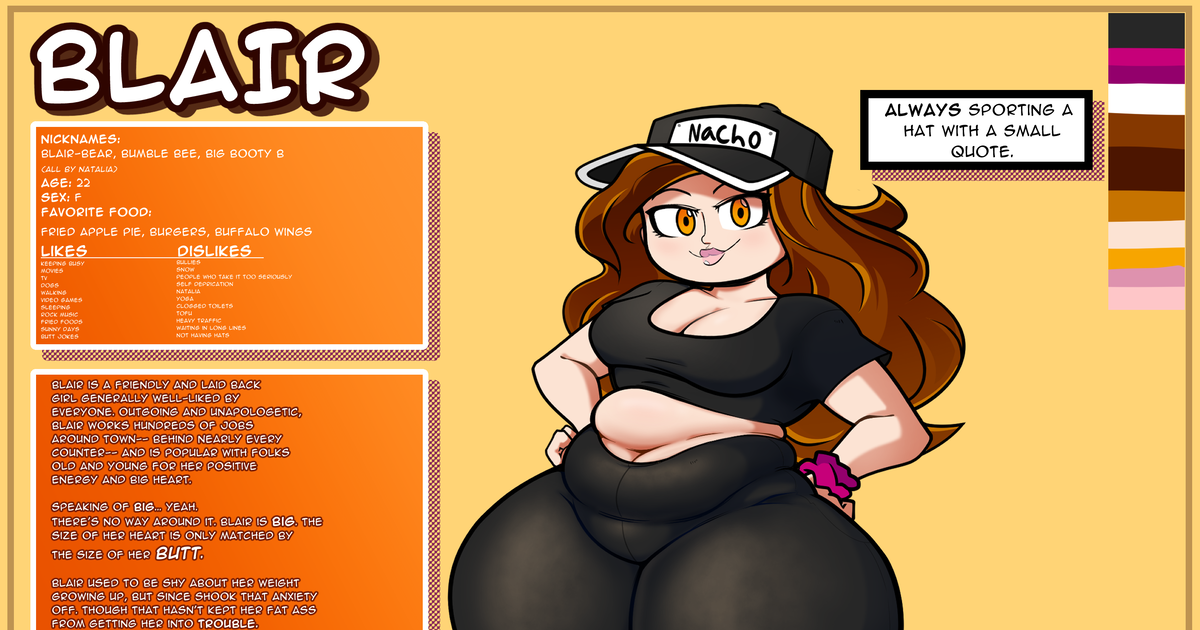 Big Butt Fart Character Bio Blair January 9th 2022 Pixiv 6293