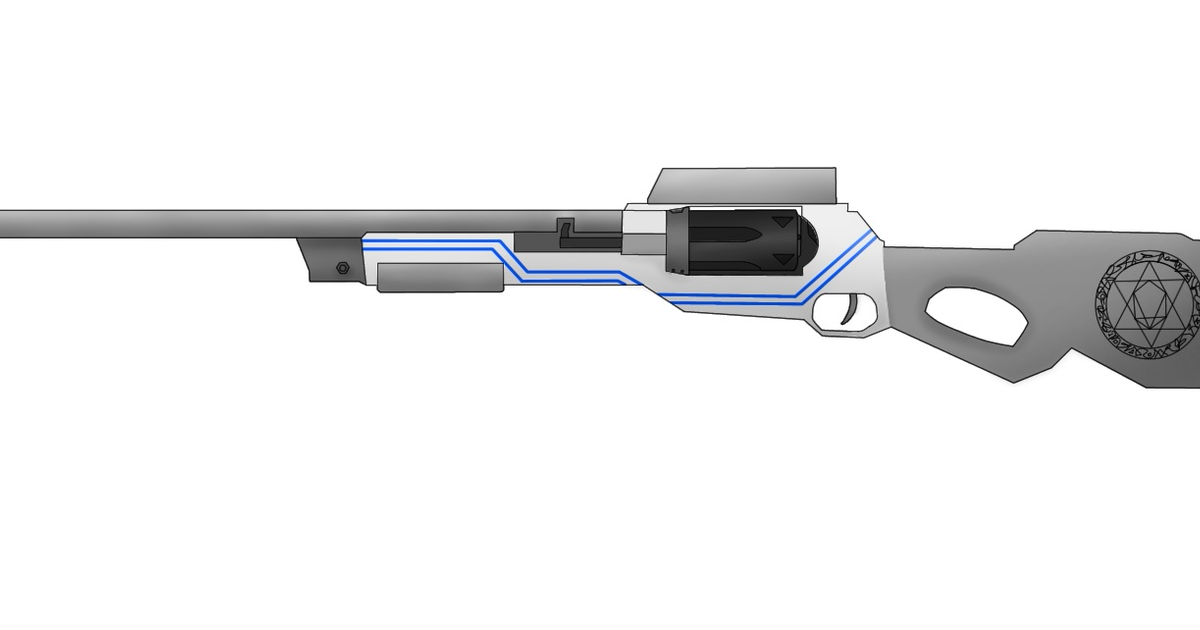 フリー素材 未来型回転式魔導狙撃銃 ゆっくり炎水のイラスト Pixiv