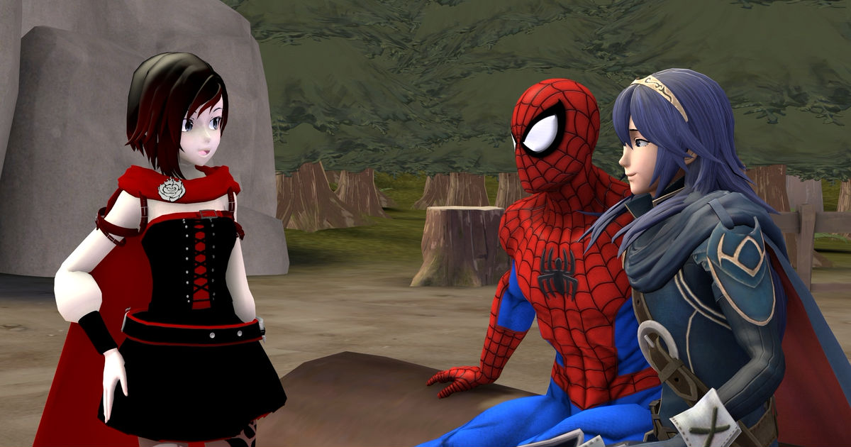 Spider-man, lucina, ruby_rose / Ruby Lucy Spidey - pixiv