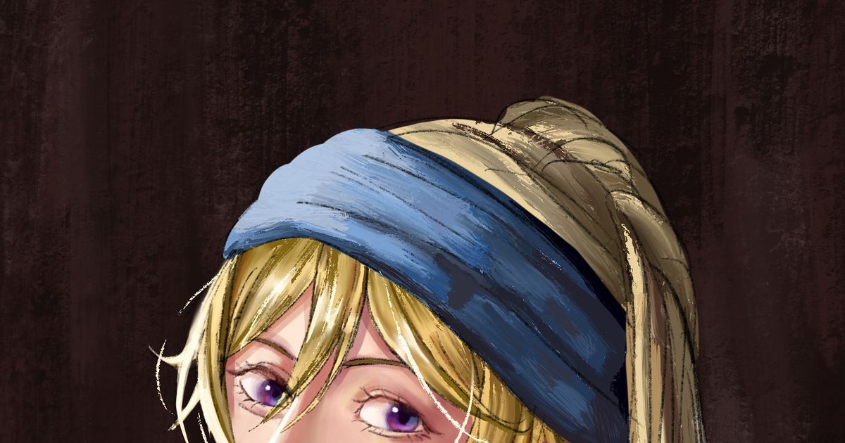 blueperiod, Blue Period, ayukawa / Ayukawa with a pearl earring