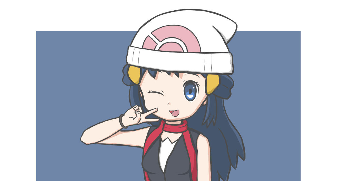 Pokemon Platinum Cartoon- Female Trainer (Dawn) by