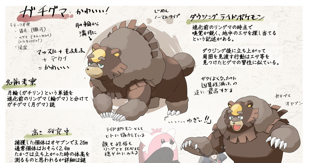 ガチグマ ガチグマめっちゃかわいい ぐらこのイラスト Pixiv