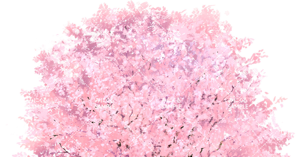 Background Material Background Sakura 自然編 桜の木 Png透過素材 追加しました Booth販売 Pixiv