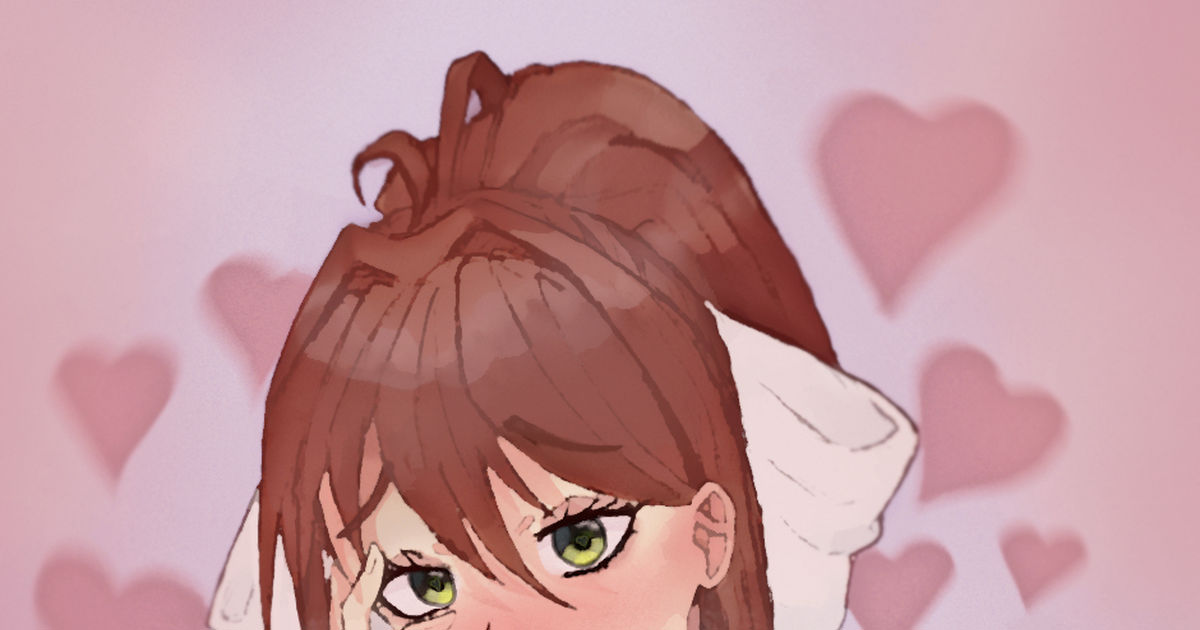 DDLC, DokiDokiLiteratureClub!, Monika(DDLC) / Way too lewd - pixiv