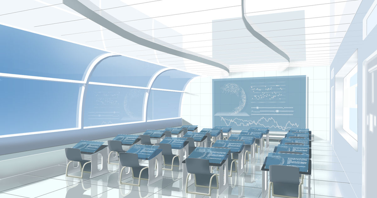 背景 近未来的教室 Sasami018のイラスト Pixiv