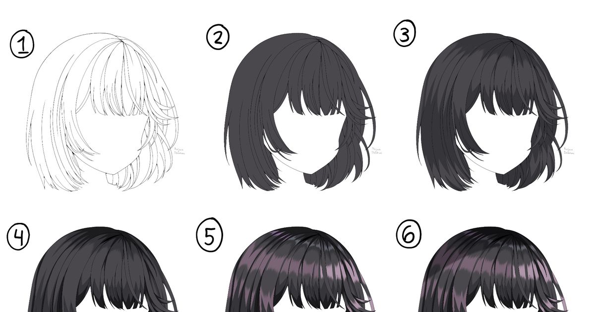white hair, creation, arttutorial / Anime Hair Tutorials - pixiv