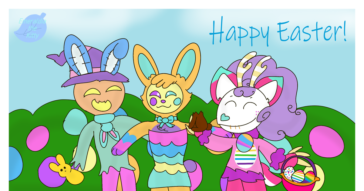 Easter Happy Easter 2022! - Emeraldia Kittyのイラスト - pixiv