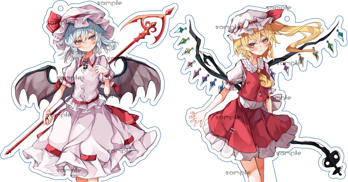 東方 東方アクリルスタンド レミリア＆フラン - 玉露のイラスト - pixiv