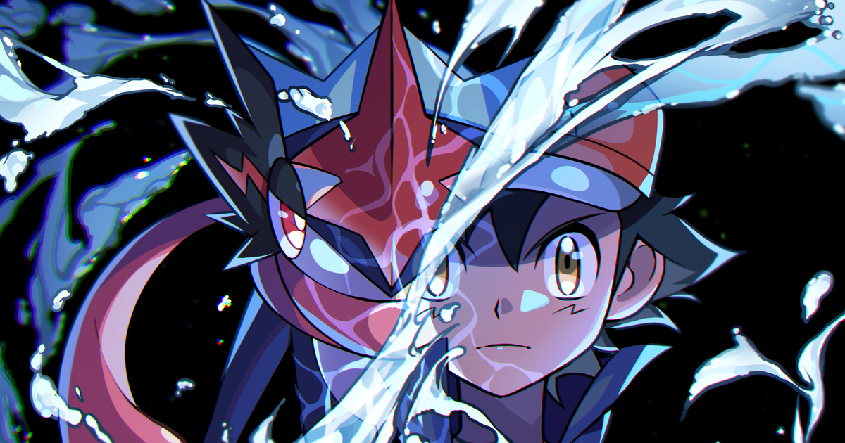 Pokémon, Ash (Pokémon anime), greninja / 【ポケモン】サトシゲッコウガ - pixiv