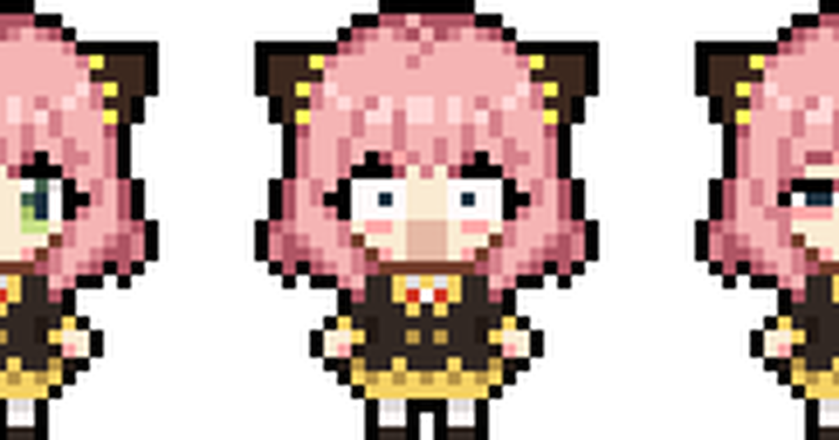 Anya Pixel Art Anime 32x32 en 2023