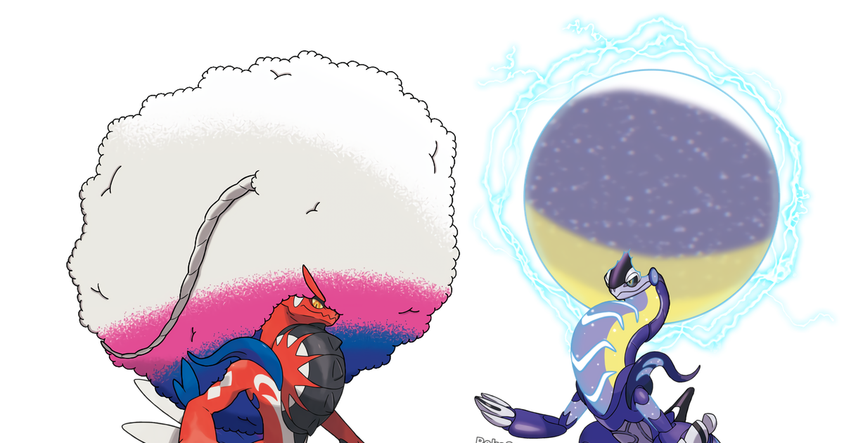 Afro Koraidon and Miraidon by PokeSmashBros on DeviantArt