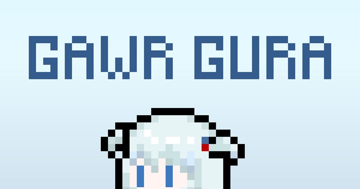 Gawr Gura Pixel 가우르 구라 June 6th 2022 Pixiv