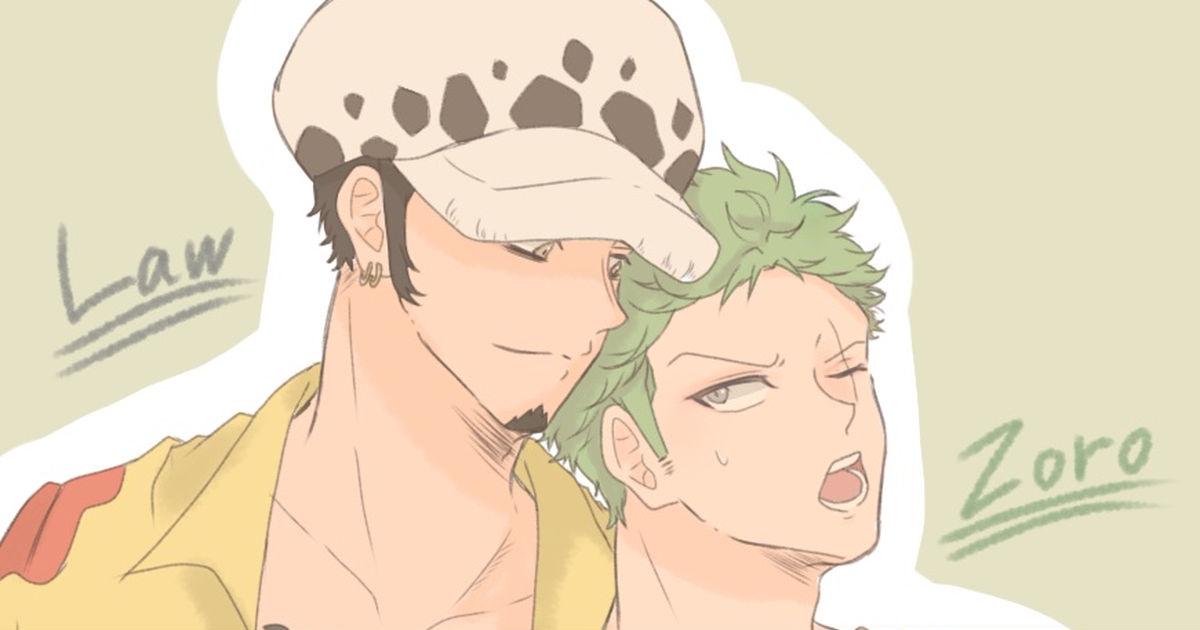 Law/Zoro, One Pice 1000+ bookmarks / ローゾロ / June 8th, 2022 - pixiv