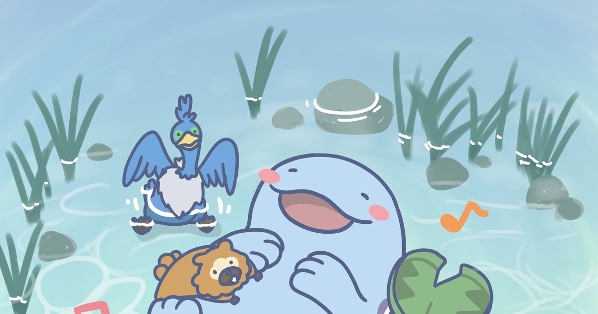 ポケモン ヌオーと水辺の仲間たち あうすのイラスト Pixiv