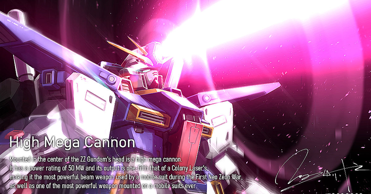 ZZ Gundam / ハイメガキャノン / July 22nd, 2022 - pixiv