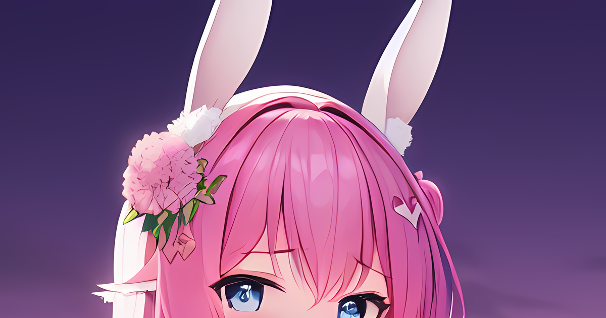 Novelaidiffusion Pink Hair Bunny Ears Girl 呜路塞のイラスト Pixiv