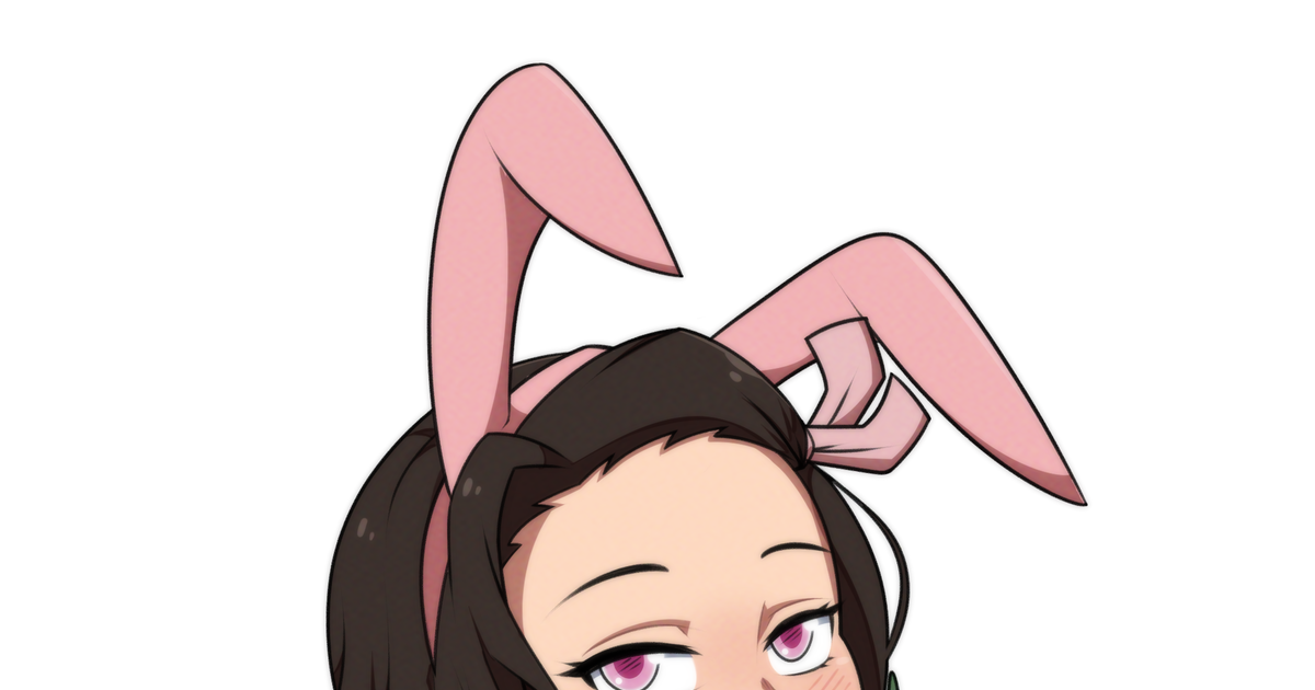 竈門禰豆子 Bunny Nezuko nwn 🥕🐰 SemiDrawsのイラスト pixiv