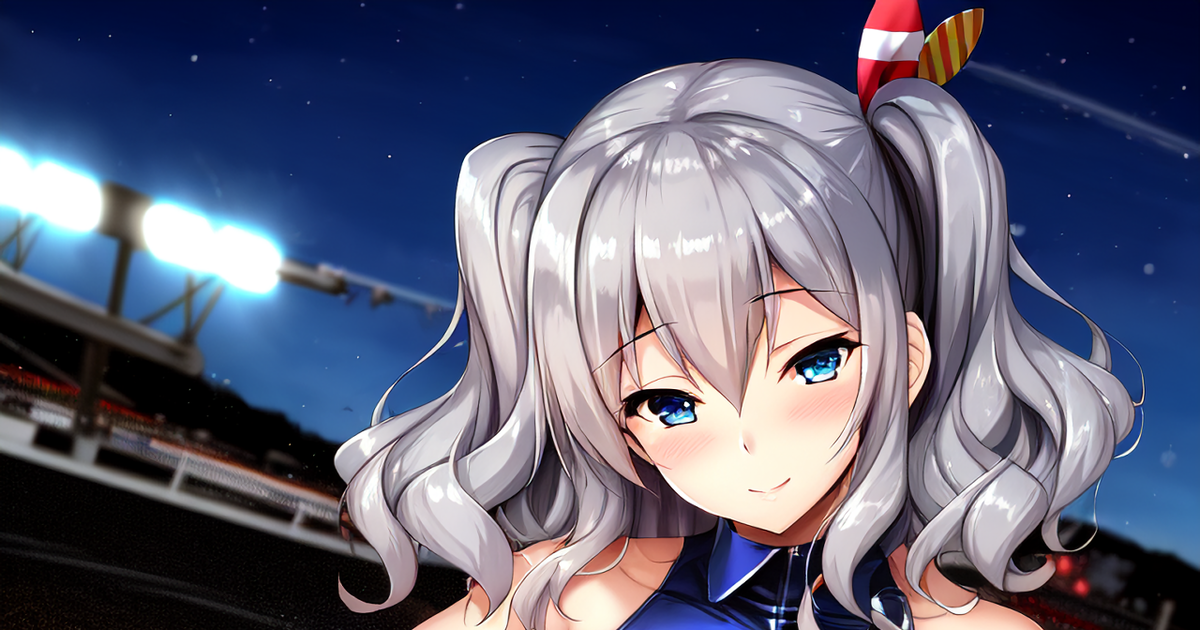 鹿島 鹿島にえっちなエナメルレースクイーン衣装を着せてみた 紫苑🌠aiイラストのイラスト Pixiv