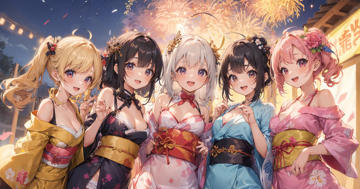 魅惑のふともも 夏祭りパーリナイ Pupupuのイラスト Pixiv 