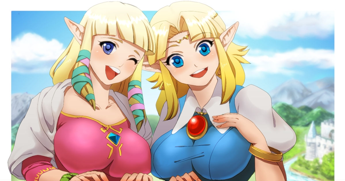 MPO(3D), Princess Zelda, the legend of zelda / パッツン×ゼルダ姫=巨乳（MPO(3D)オマケ付き） -...
