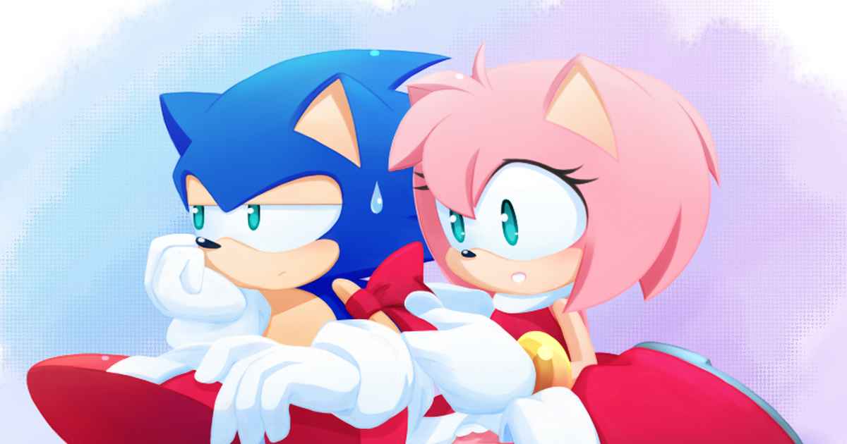 Соник и эми. Sonic and Amy. Классик Соник и Классик Эми любовь. Соник и Эми Классик. Эми и классический Соник.