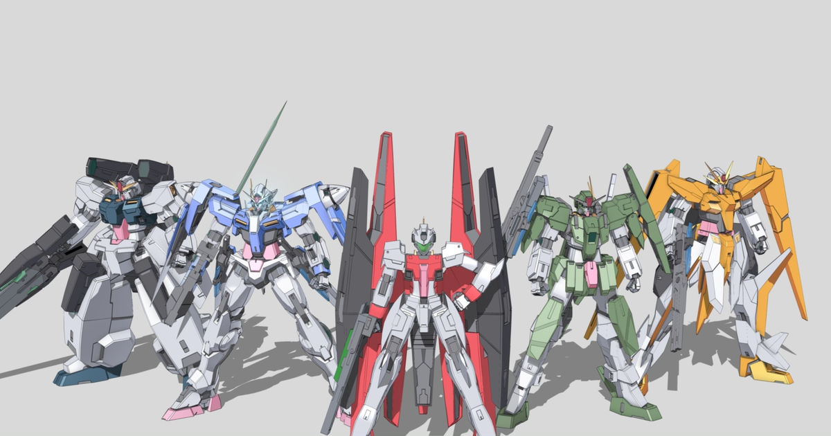 gundam 00, 3D / ソレスタル戦隊2nd / March 29th, 2009 - pixiv