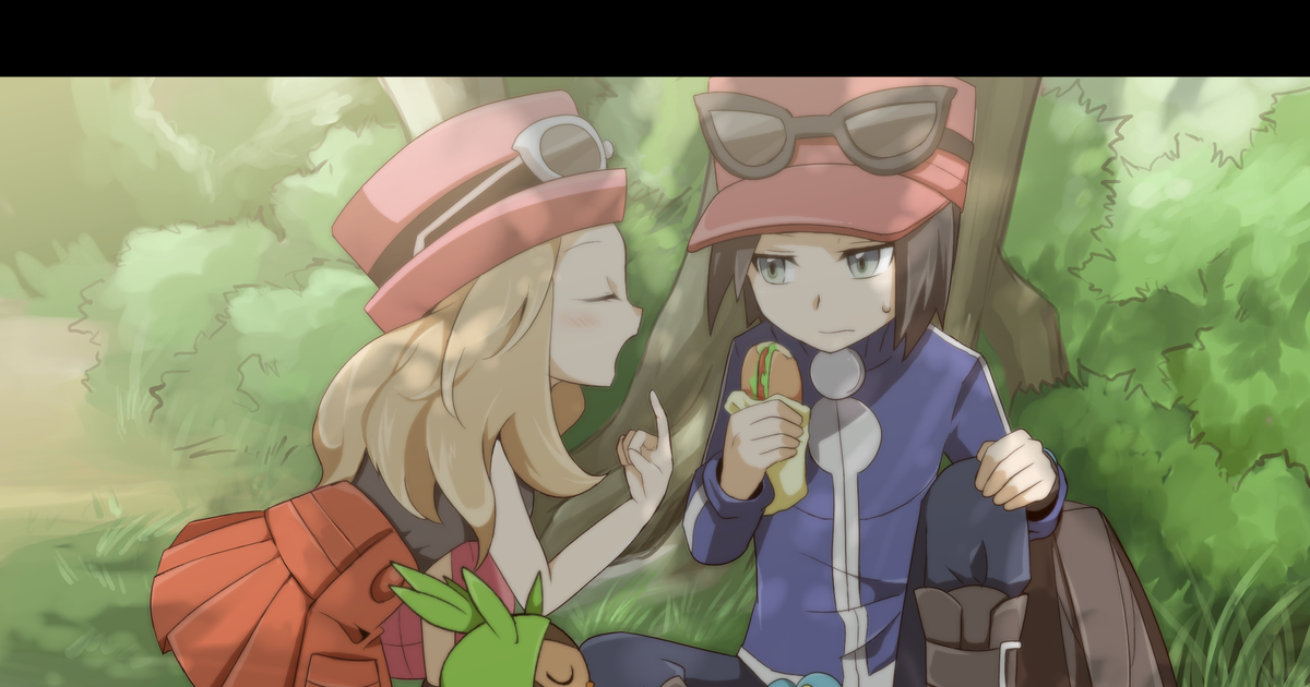 Pokémon X and Y, calem, Serena (Trainer) / カルセレちゃん - pixiv.