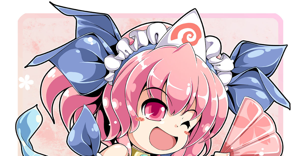 yuyuko saigyouji, Death Angel Komachi, chibi / ちまこい冥界王女幽々子 - pixiv