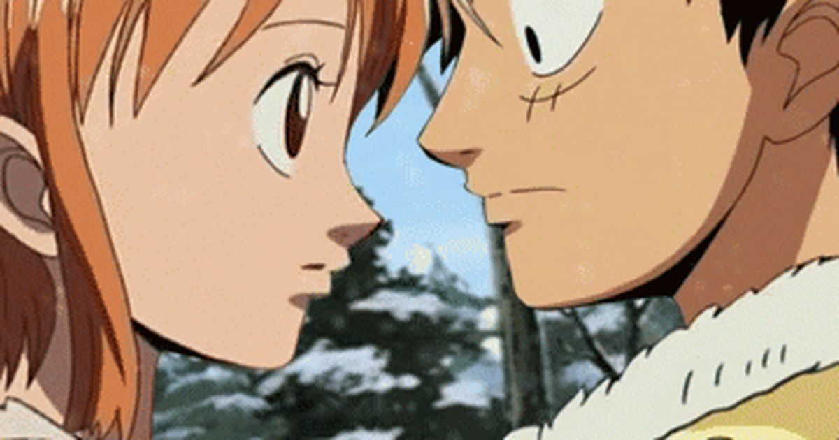 Kiss Luffy Nami Kiss Luffy X Nami Pixiv 