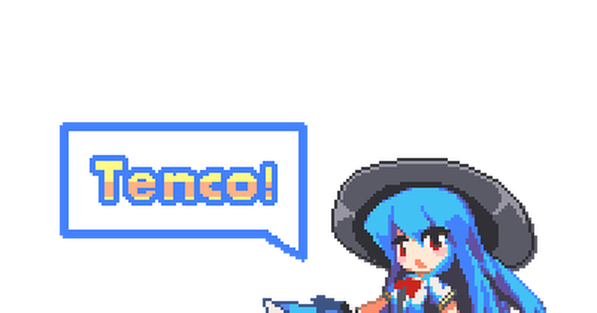 Touhou Pixel Art Tenshi Tenco！ Pixiv 