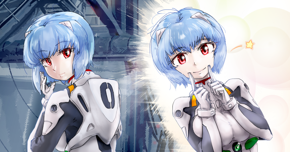 evangelion rei smile