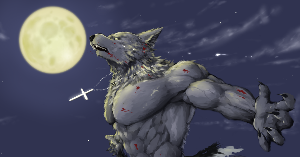 muscle, theriantrope, werewolf / 慟哭 - pixiv.