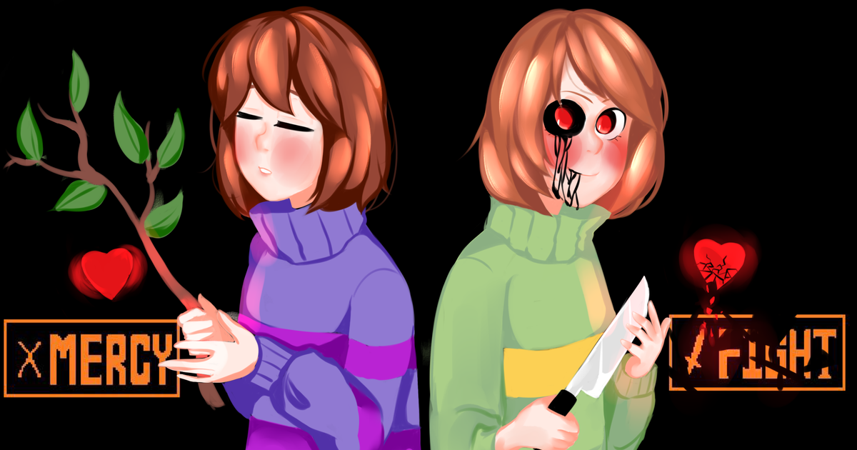 Undertale, Chara, Frisk / Chara and Frisk Undertale - pixiv