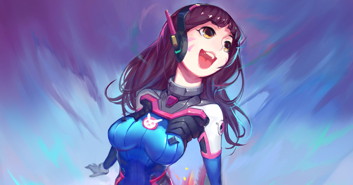 Young Girl Overwatch Large Breasts Dva Pixiv