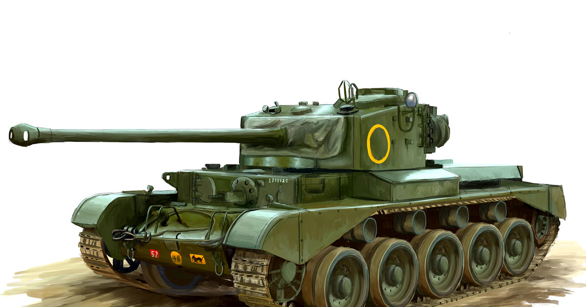 military, World War II, tank / comet tank - pixiv