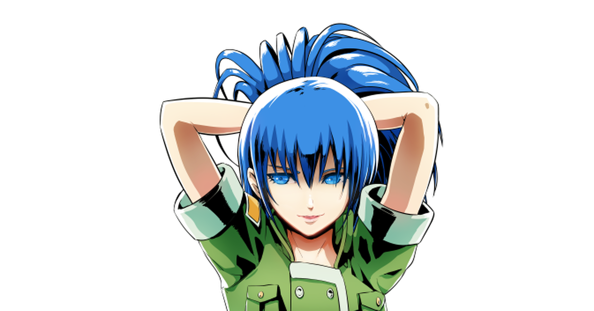 The King Of Fighters Leona Heidern Blue Hair