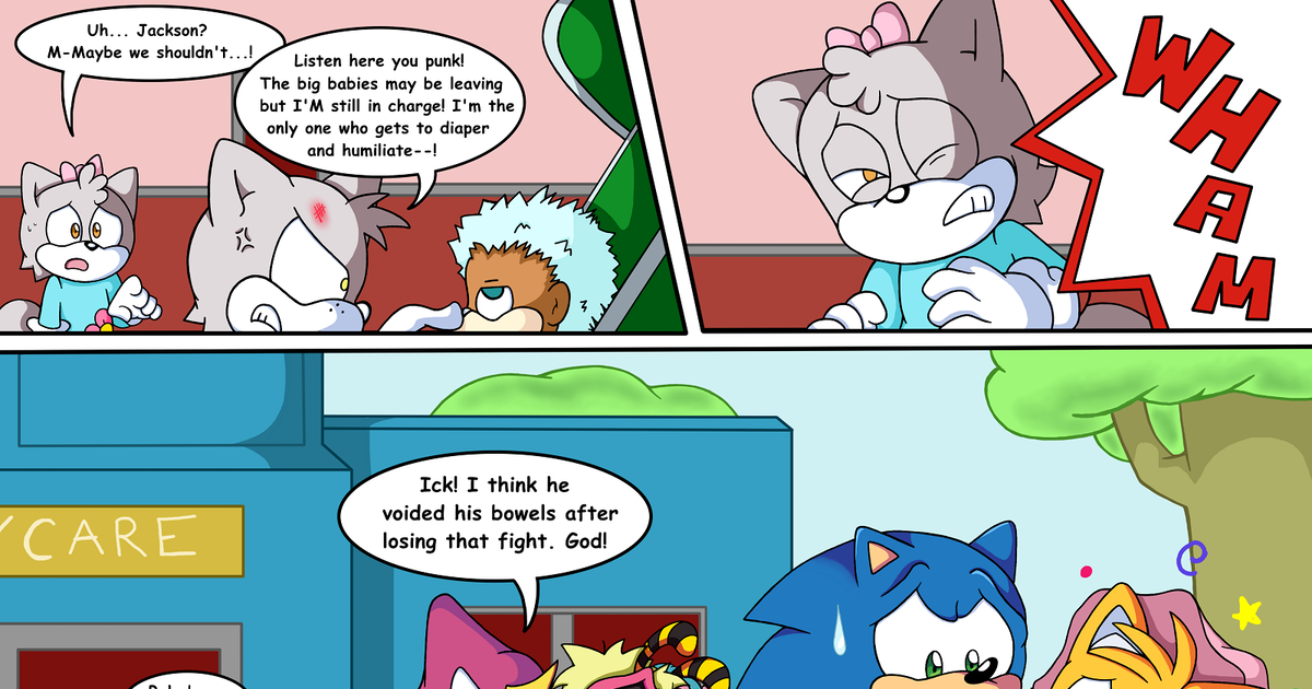 Sonic Rolereversal Diaper Tails And Charmy Daycare Daze Pg 8 Pixiv