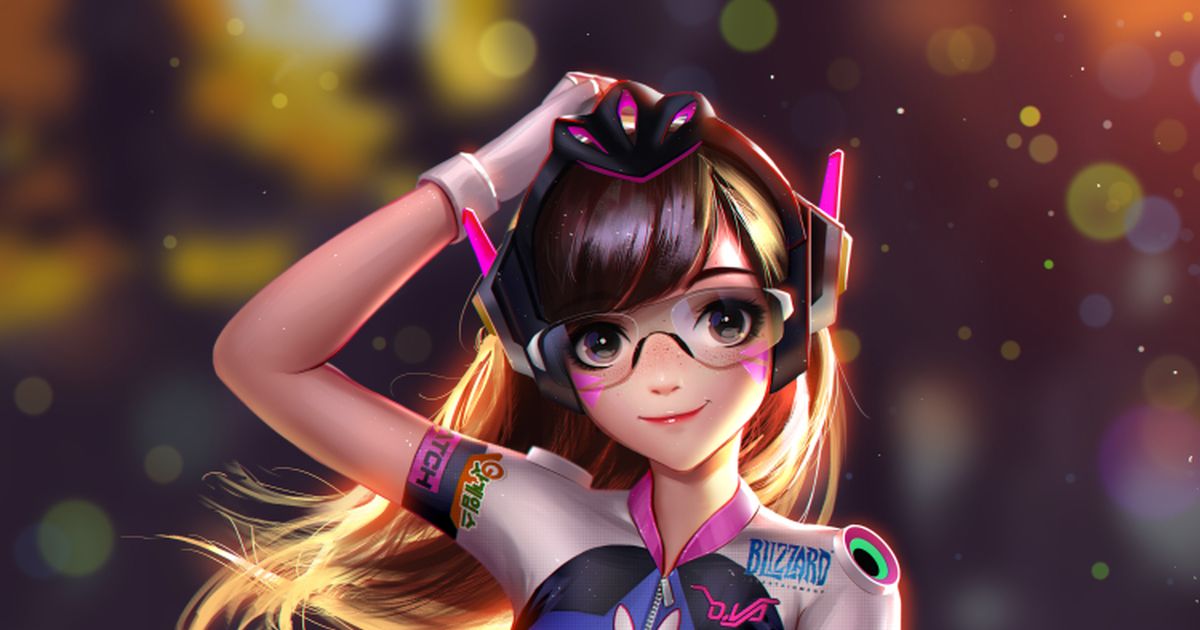 Illustration Overwatch Blizzard Racing DVa Pixiv