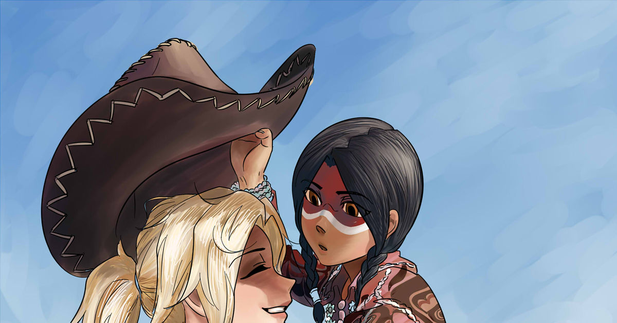 overwatch, doujin, pharmercy / Cowgirl and Navajo - pixiv.