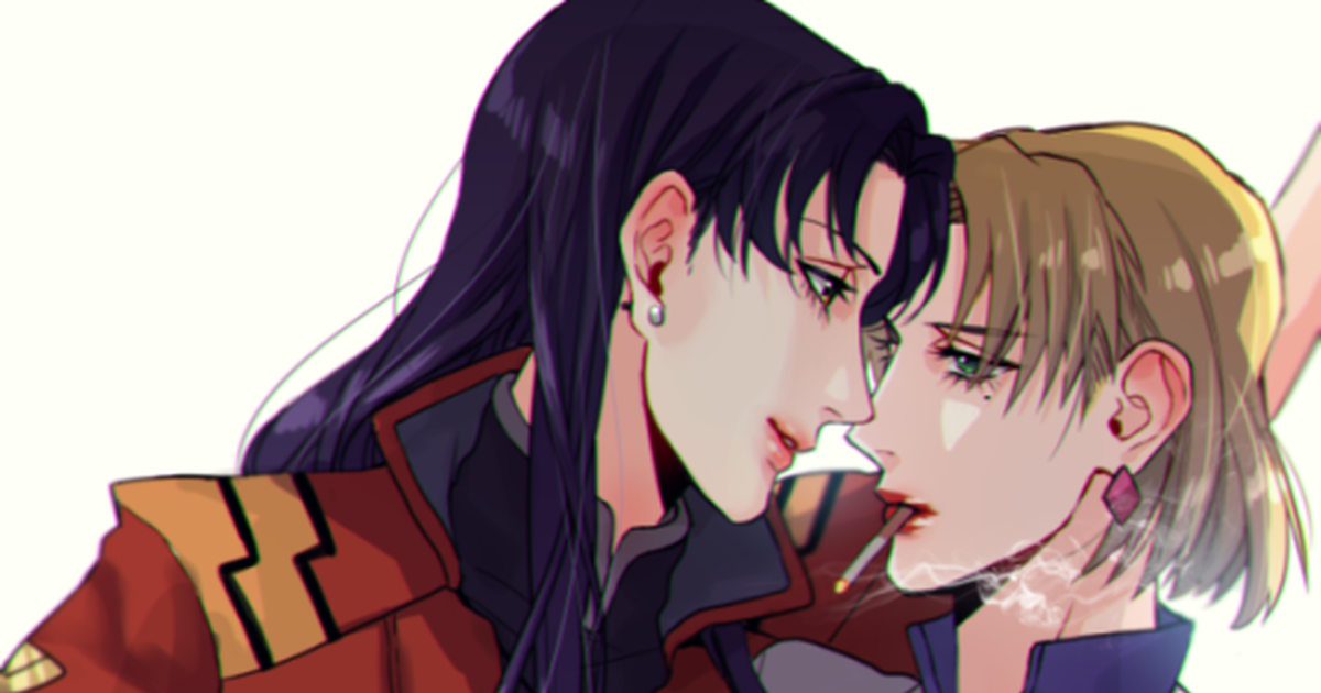 Evangelion Ritsuko Akagi Misato Katsuragi